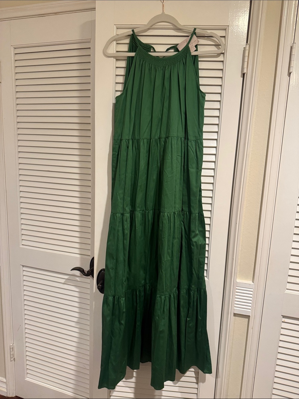 Gal Meets Glam Green Tiered Maxi Dress